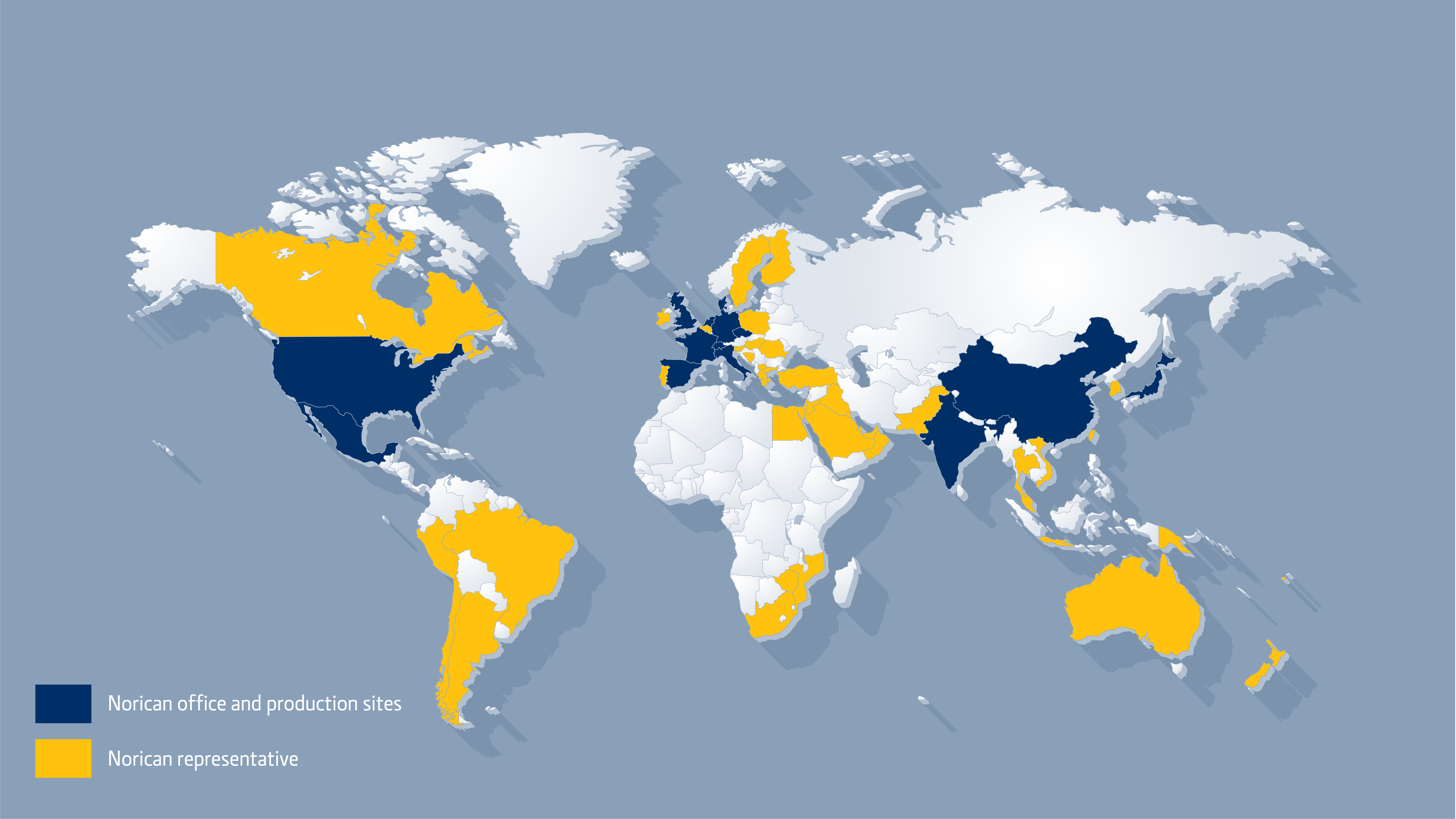 Norican map offices and production centre